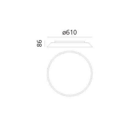 Artemide AR 0241320A - Plafón LED FEBE 4xLED/30W/230V