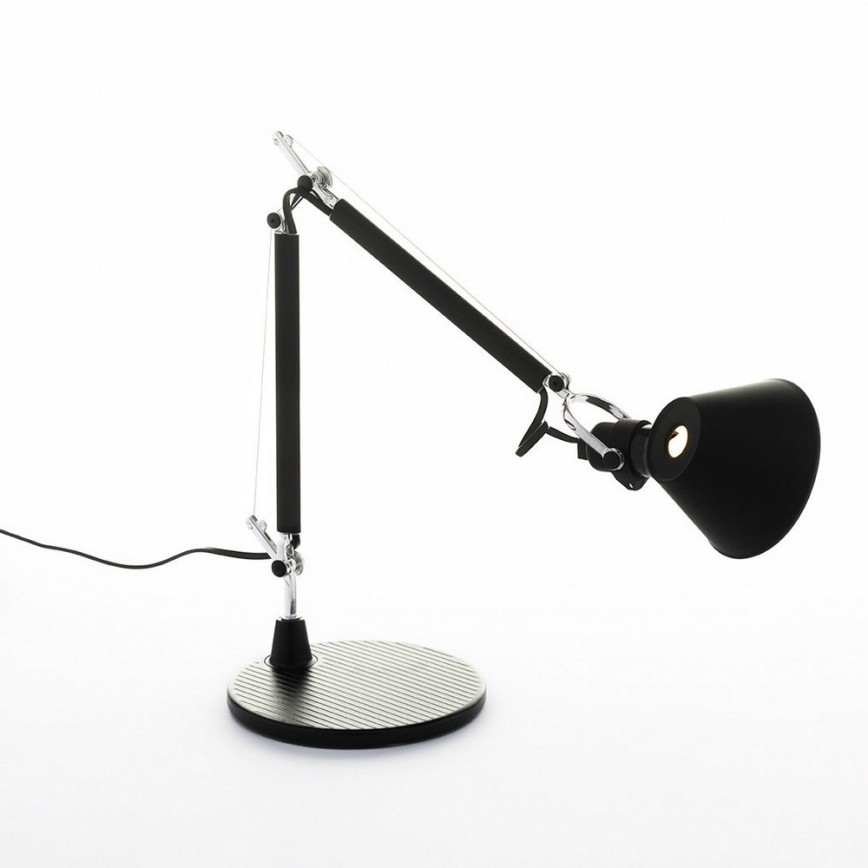 Artemide - Lámpara de mesa TOLOMEO MICRO 1xE14/60W/230V negra