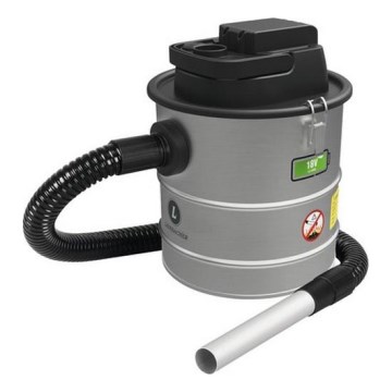 Aspirador de cenizas a batería con filtro HEPA 12 l 110W/18V 2000 mAh cromo mate
