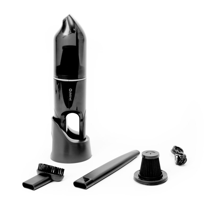 Aspiradora de coche portátil y recargable 75W/2000 mAh negro
