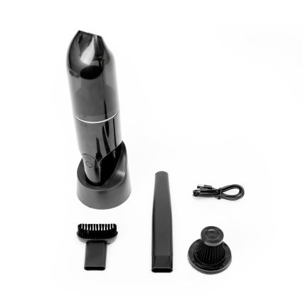 Aspiradora de coche portátil y recargable 75W/2000 mAh negro