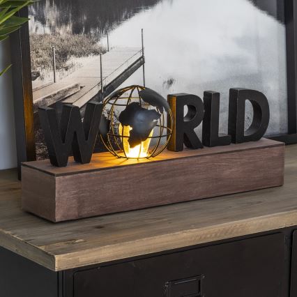 Atmosphera - Decoración LED WORLD LED/2xAAA