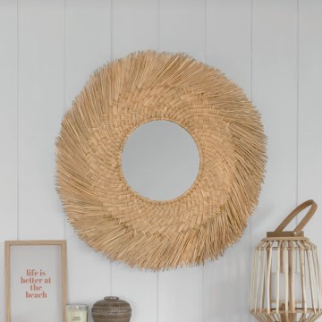 Atmosphera - Espejo de pared AEL diá. 80 cm caña