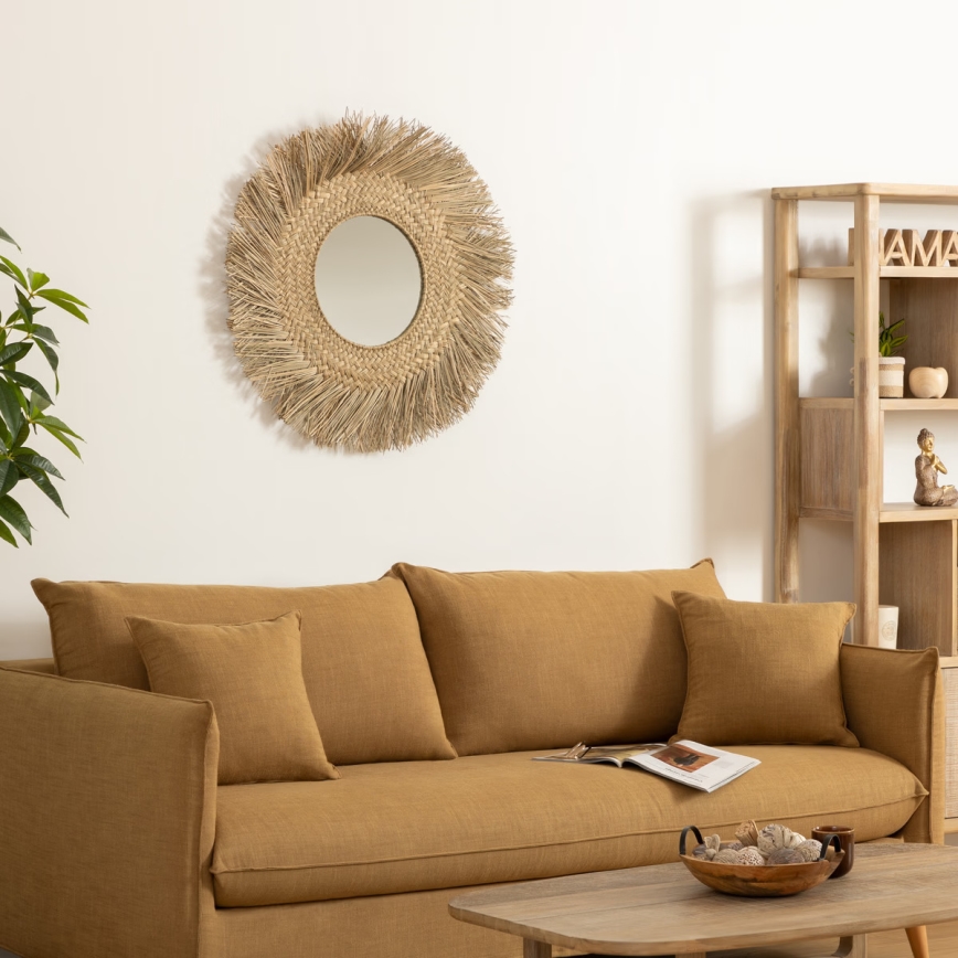 Atmosphera - Espejo de pared AEL diá. 80 cm caña