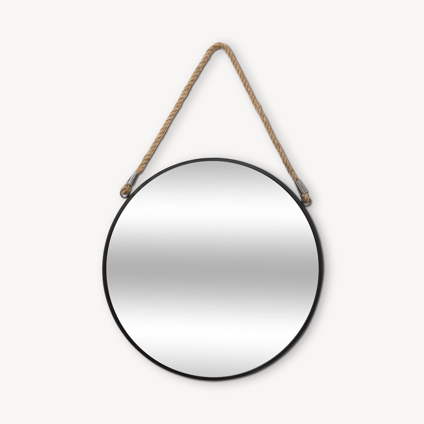 Atmosphera - Espejo de pared EDEN diá. 38 cm negro