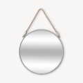 Atmosphera - Espejo de pared EDEN diá. 38 cm plata