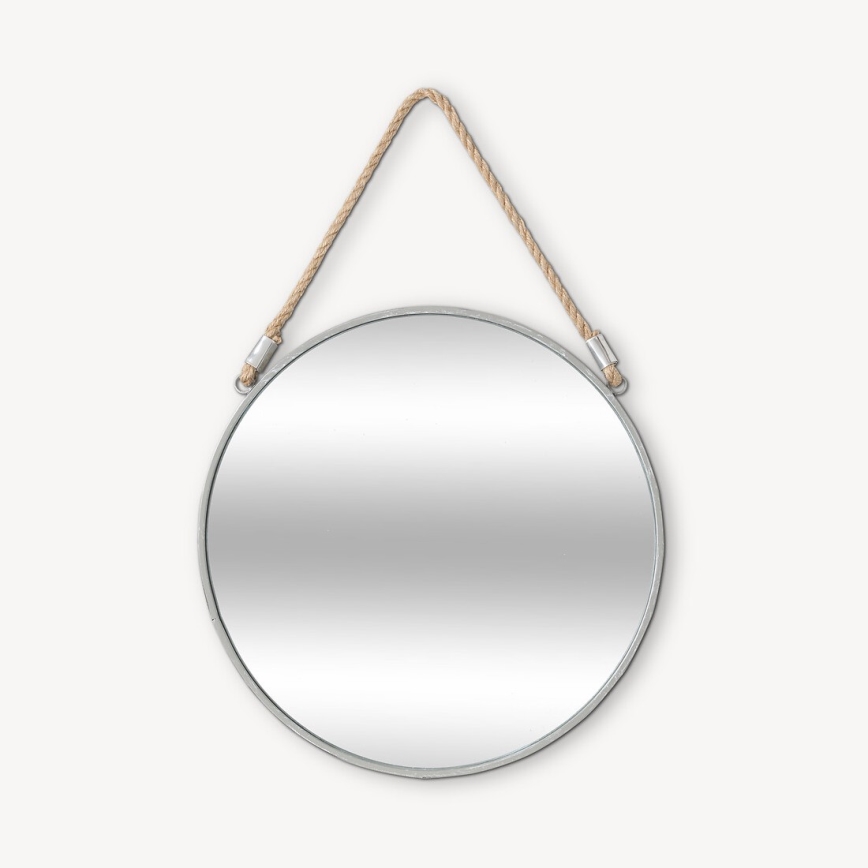 Atmosphera - Espejo de pared EDEN diá. 38 cm plata