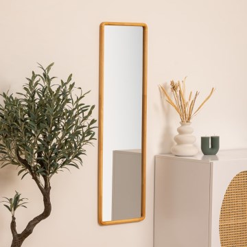 Atmosphera - Espejo de pared KIM 116x35 cm árbol de caucho