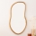 Atmosphera - Espejo de pared LIVIA 75x45 cm paulownia