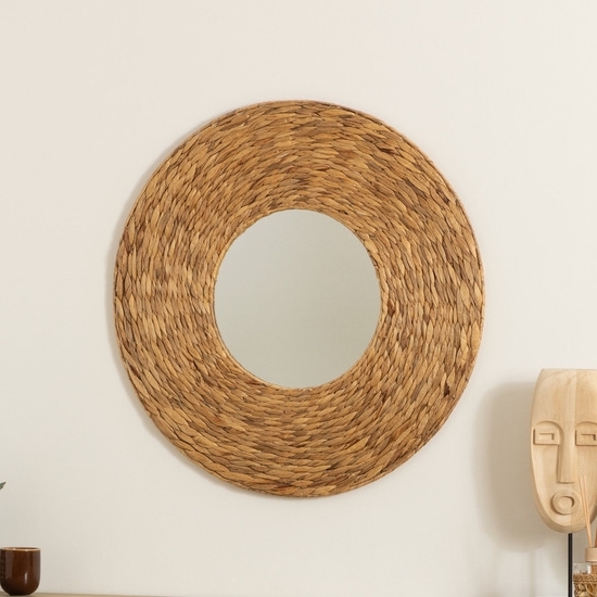 Atmosphera - Espejo de pared LORENA diá. 75 cm jacinto de agua