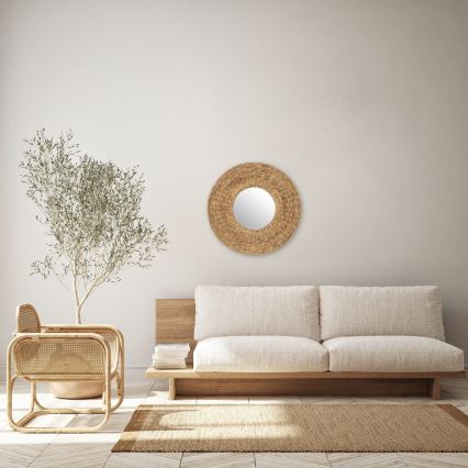 Atmosphera - Espejo de pared LORENA diá. 75 cm jacinto de agua