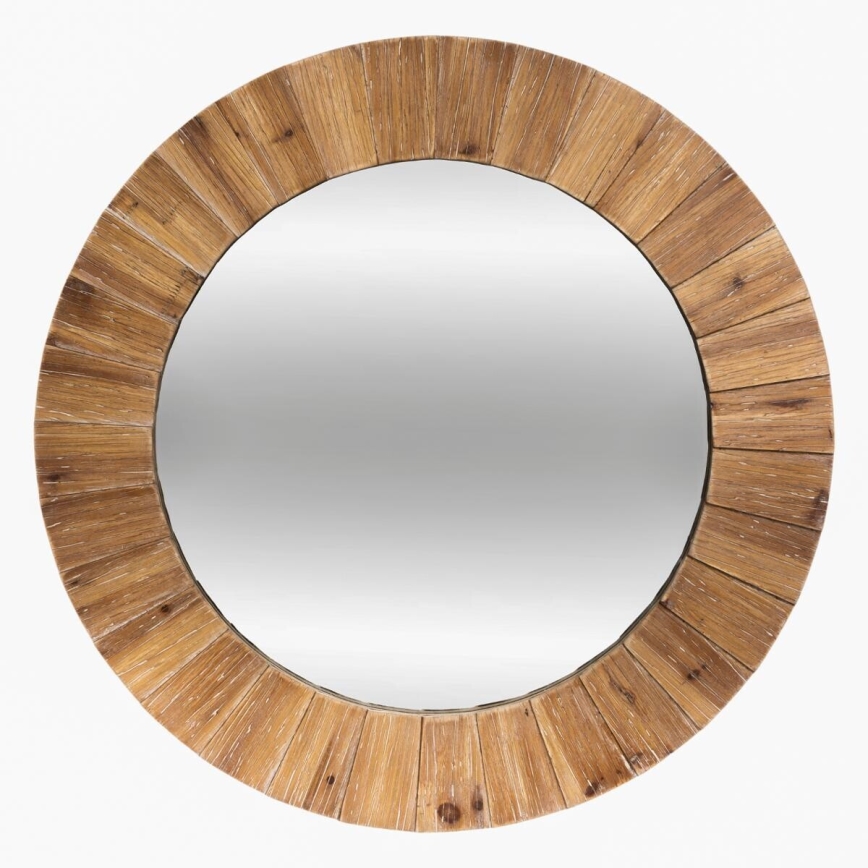 Atmosphera - Espejo de pared PAMELA diá. 83 cm abeto