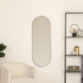 Atmosphera - Espejo de pared SELENA 112x40 cm negro