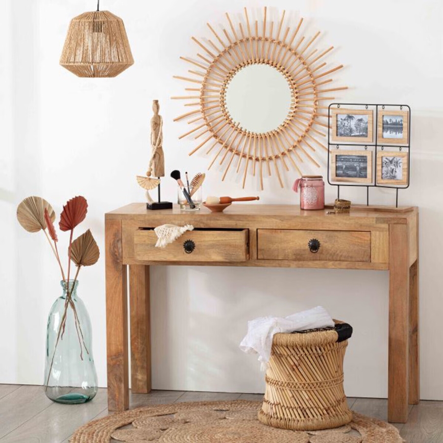 Atmosphera - Lámpara colgante JILY 1xE27/40W/230V yute beige