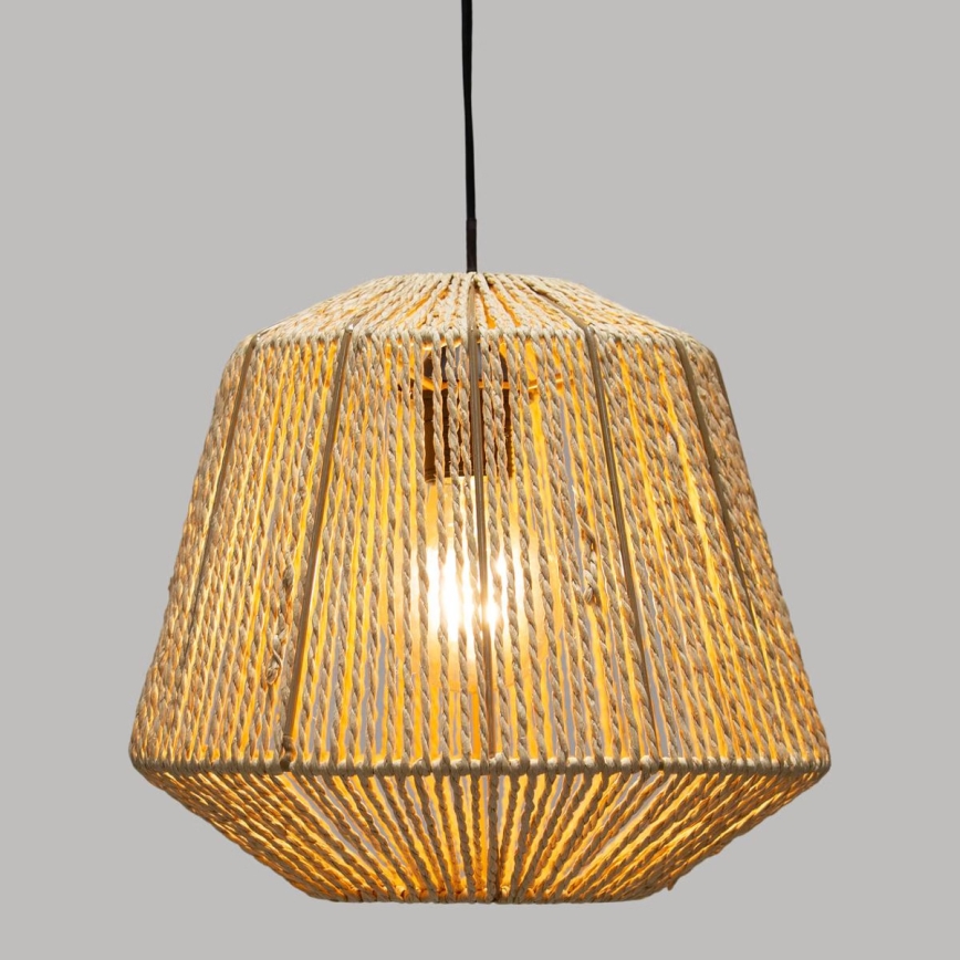 Atmosphera - Lámpara colgante JILY 1xE27/40W/230V yute beige