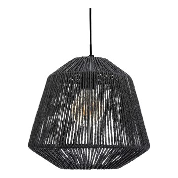Atmosphera - Lámpara colgante JILY 1xE27/40W/230V yute negro