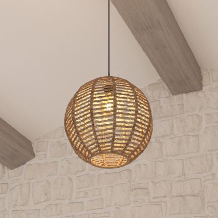 Atmosphera - Lámpara colgante RANA 1xE27/40W/230V ratán