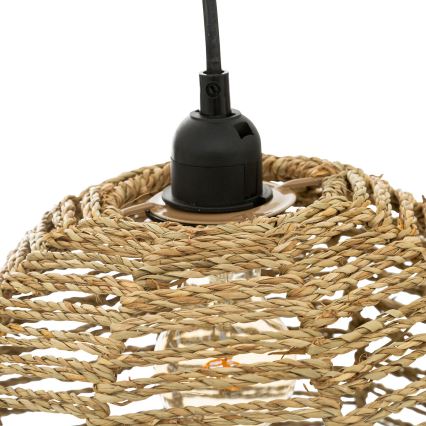 Atmosphera - Lámpara colgante RANA 2xE27/40W/230V ratán