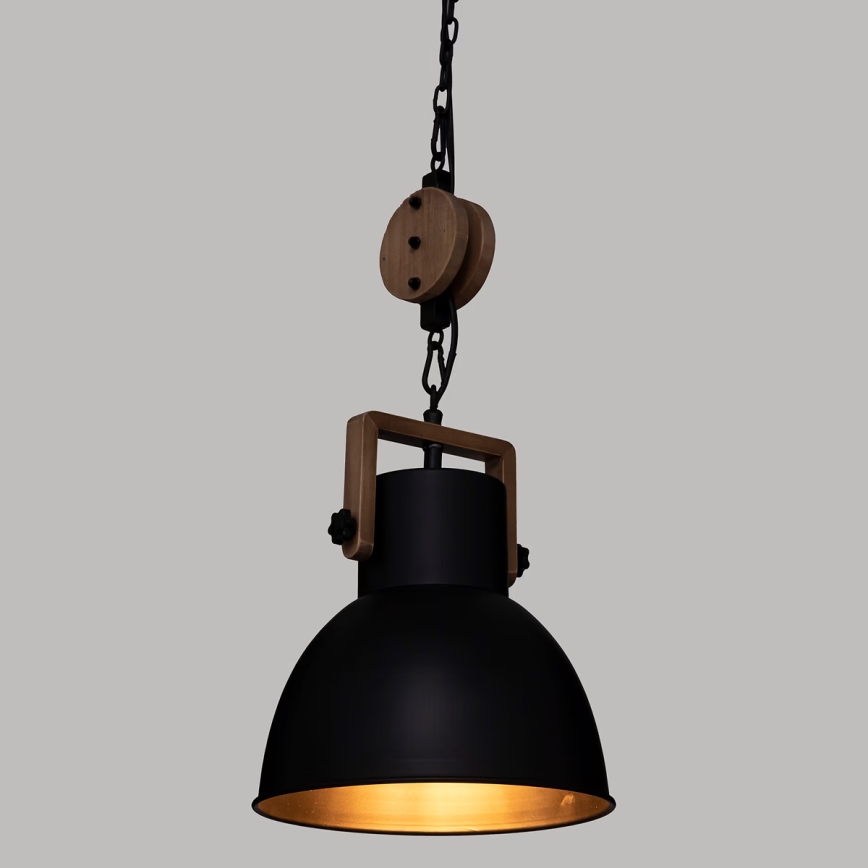 Atmosphera - Lámpara colgante SILAS 1xE27/40W/230V pino