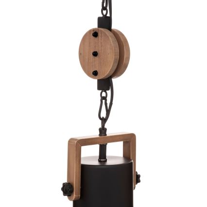 Atmosphera - Lámpara colgante SILAS 1xE27/40W/230V pino