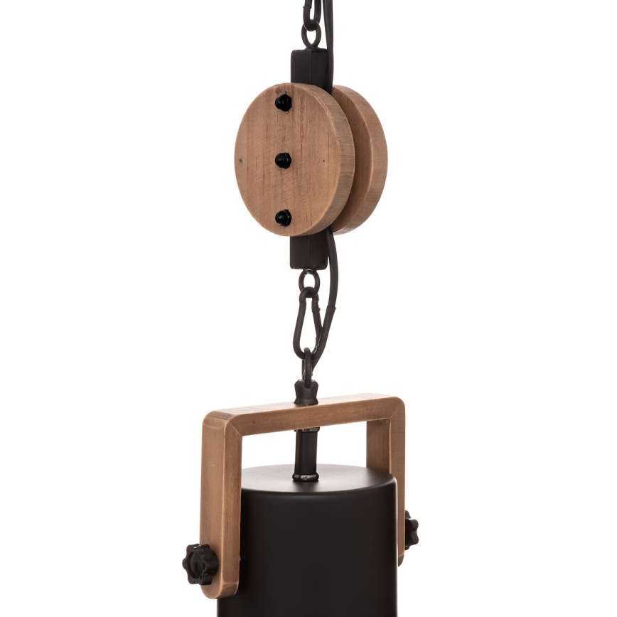 Atmosphera - Lámpara colgante SILAS 1xE27/40W/230V pino