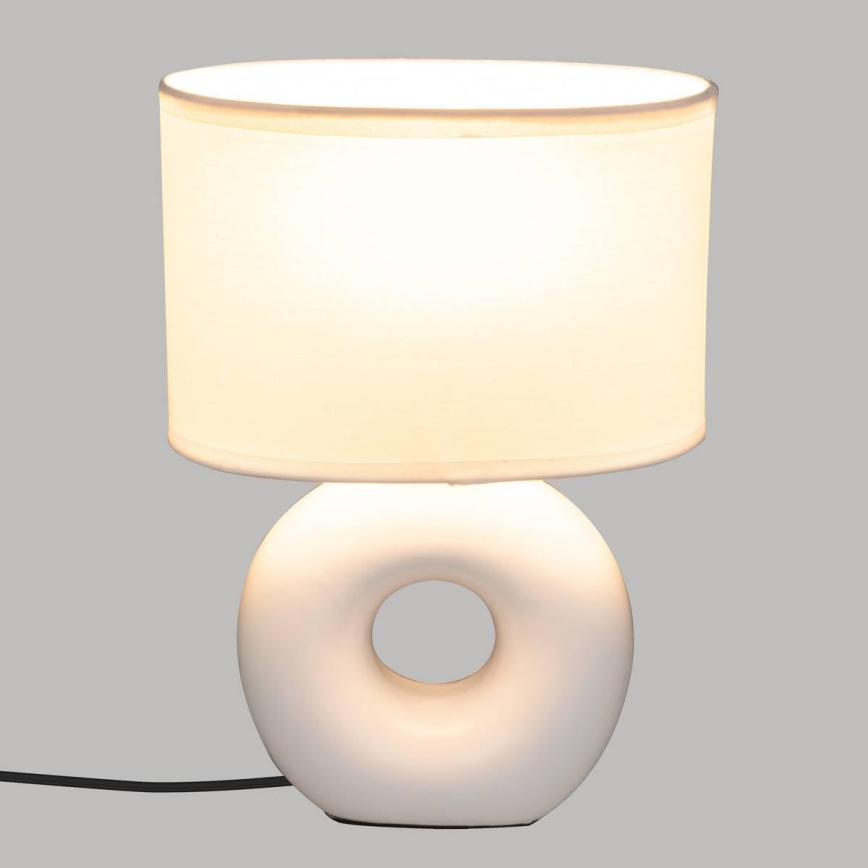 Atmosphera - Lámpara de mesa BARU 1xE14/40W/230V blanco