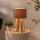 Atmosphera - Lámpara de mesa MOLU 1xE27/25W/230V pino/gris