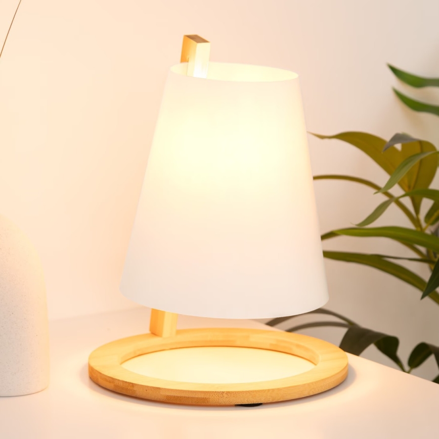 Atmosphera - Lámpara de mesa PITA 1xE14/40W/230V bambú