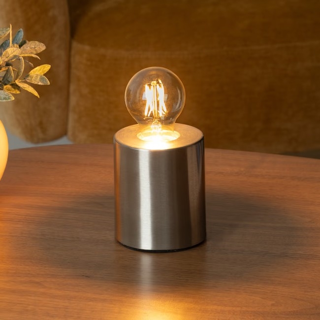 Atmosphera - Lámpara de mesa SABA 1xE27/40W/230V plata