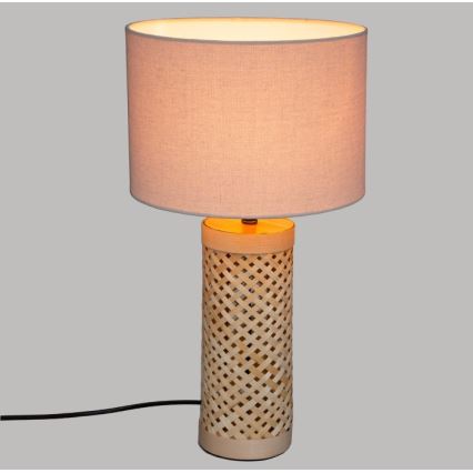 Atmosphera - Lámpara de mesa SALMA 1xE27/40W/230V bambú