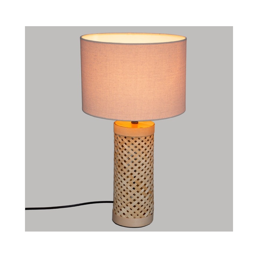 Atmosphera - Lámpara de mesa SALMA 1xE27/40W/230V bambú