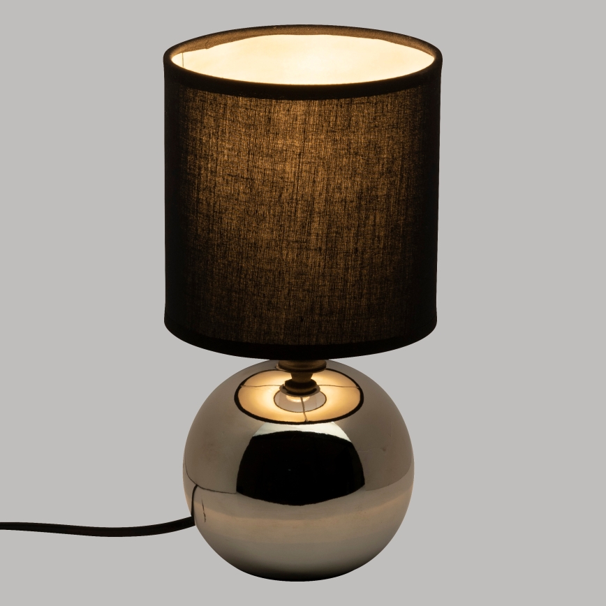 Atmosphera - Lámpara de mesa TIMÉO 1xE14/60W/230V cromo brillante/negro