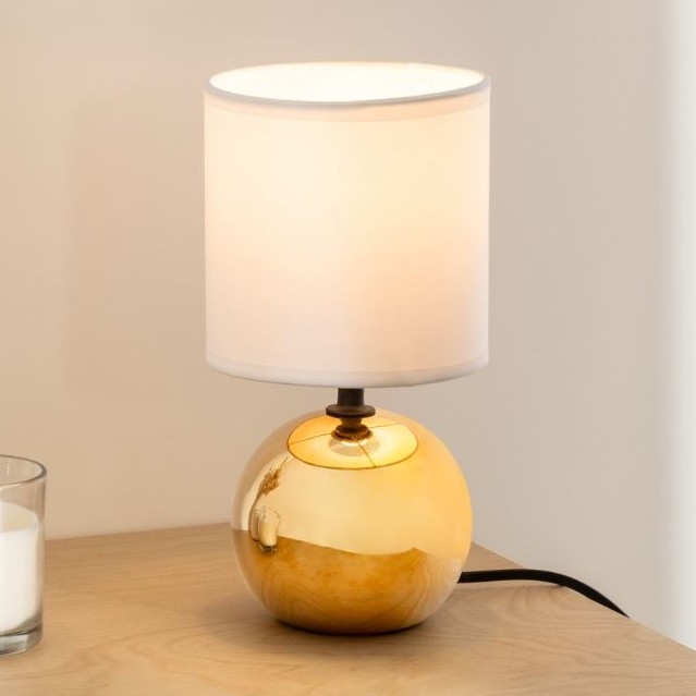 Atmosphera - Lámpara de mesa TIMÉO 1xE14/60W/230V dorado/blanco