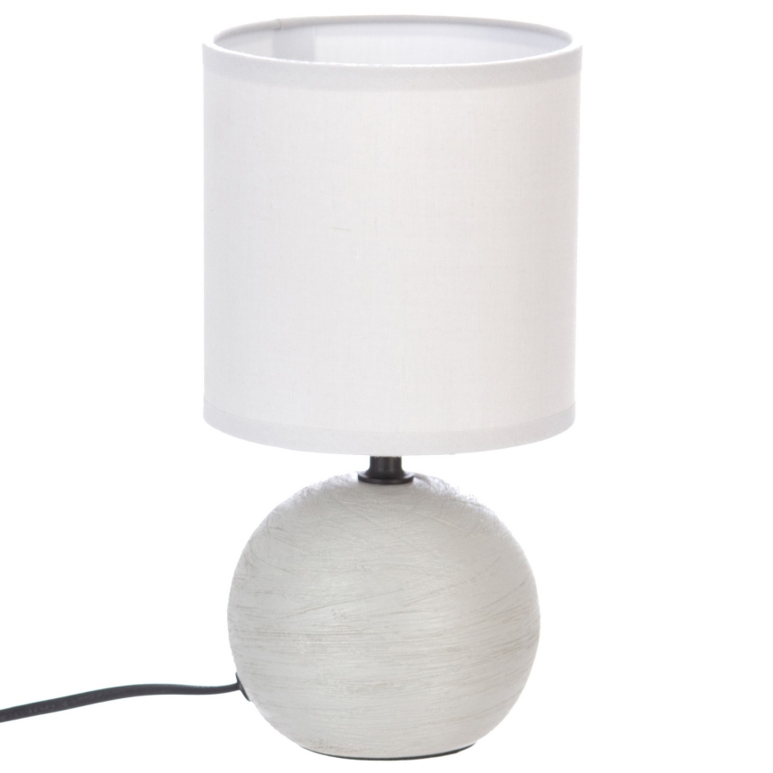 Atmosphera - Lámpara de mesa TIMÉO 1xE14/60W/230V gris/blanco