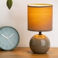 Atmosphera - Lámpara de mesa TIMÉO 1xE14/60W/230V taupe