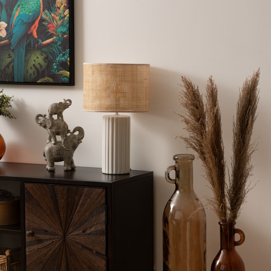 Atmosphera - Lámpara de mesa TYLIA 1xE14/60W/230V ratán