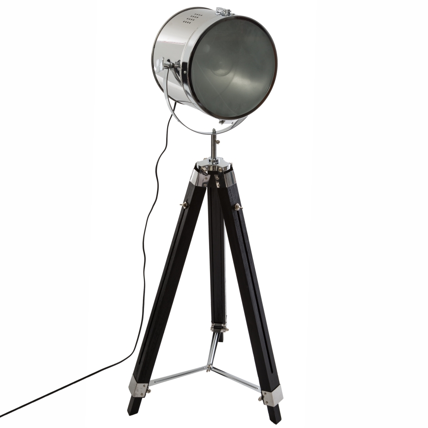 Atmosphera - Lámpara de pie EBOR 1xE27/25W/230V pino/cromo brillante