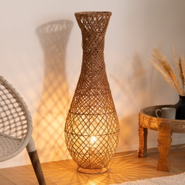 Atmosphera - Lámpara de pie ELOISE 1xE27/40W/230V ratán