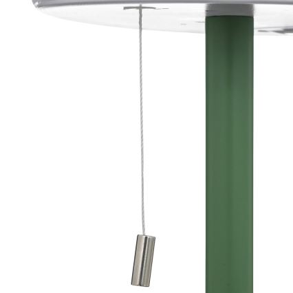 Atmosphera - Lámpara de mesa exterior LED RGBW recargable ZACK LED/3,7V 1200 mAh IP44 verde