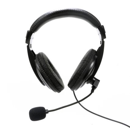 Auriculares con micrófono USB negros