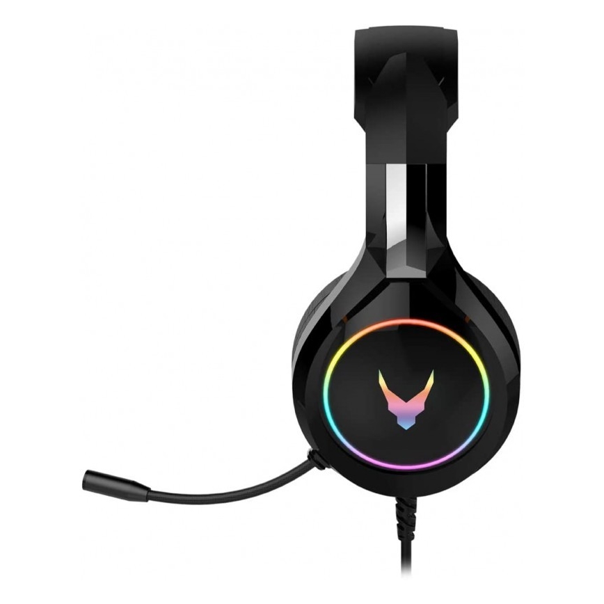 Auriculares con micrófono VARR GAMING RGB USB negro