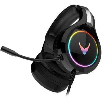 Auriculares con micrófono VARR GAMING RGB USB negro