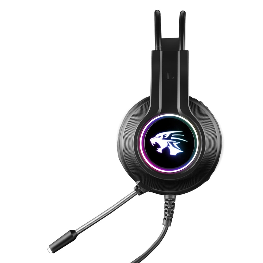 Auriculares para juegos VARR RGB LED con micrófono 3.5