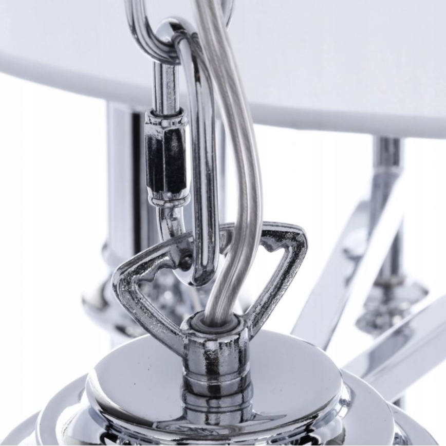 Azzardo AZ0173 - Lámpara araña con cadena DIABLO 12xE14/11W/230V blanco
