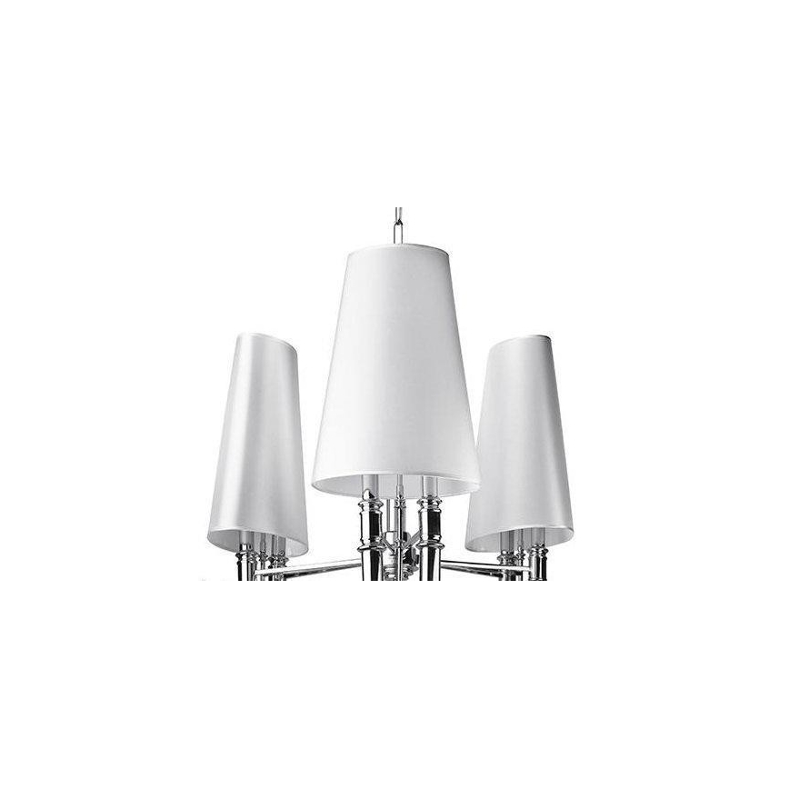 Azzardo AZ1232 - Lámpara araña con cadena DIABLO 6xE14/11W/230V blanco
