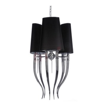 Azzardo AZ1345 - Lámpara araña con cadena DIABLO 6xE14/11W/230V negro
