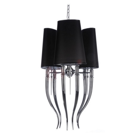 Azzardo AZ1345 - Lámpara araña con cadena DIABLO 6xE14/11W/230V negro