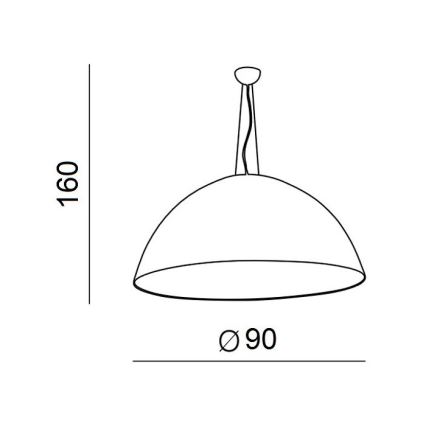 Azzardo AZ1402 - Lámpara araña sobre cable MAGMA 4xE27/60W/230V