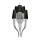 Azzardo AZ1417 - Lámpara araña con cadena DIABLO 12xE14/11W/230V negro