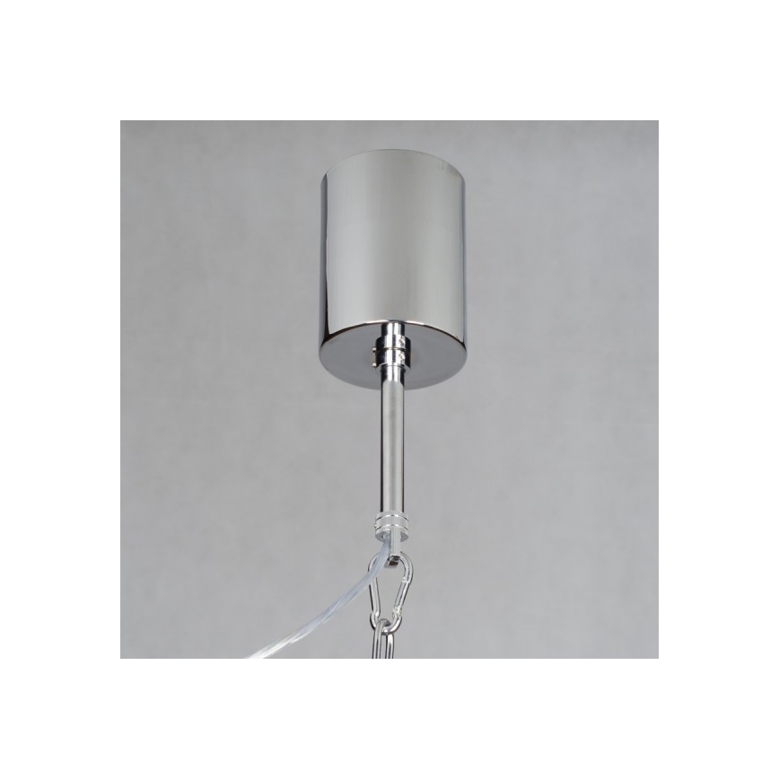Azzardo AZ1417 - Lámpara araña con cadena DIABLO 12xE14/11W/230V negro